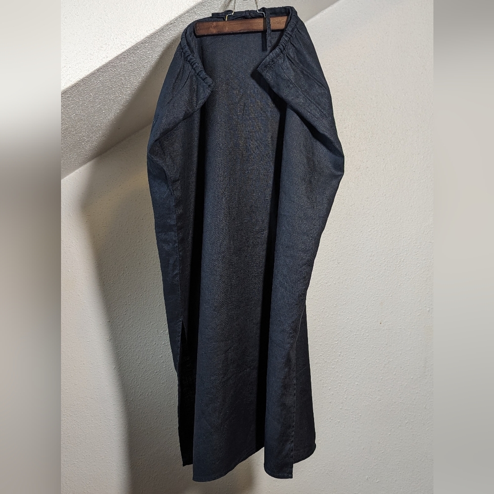 Eddie Bauer vintage black linen XXL maxi skirt